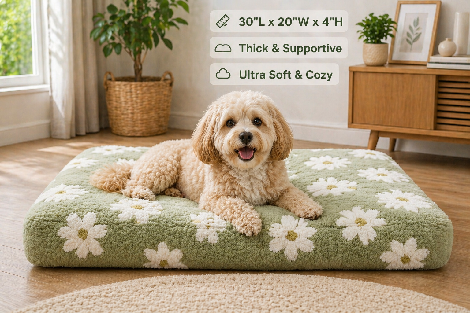 Ultimate Comfort Calming Dog Bed Orthopedic Support & Anxiety Relief