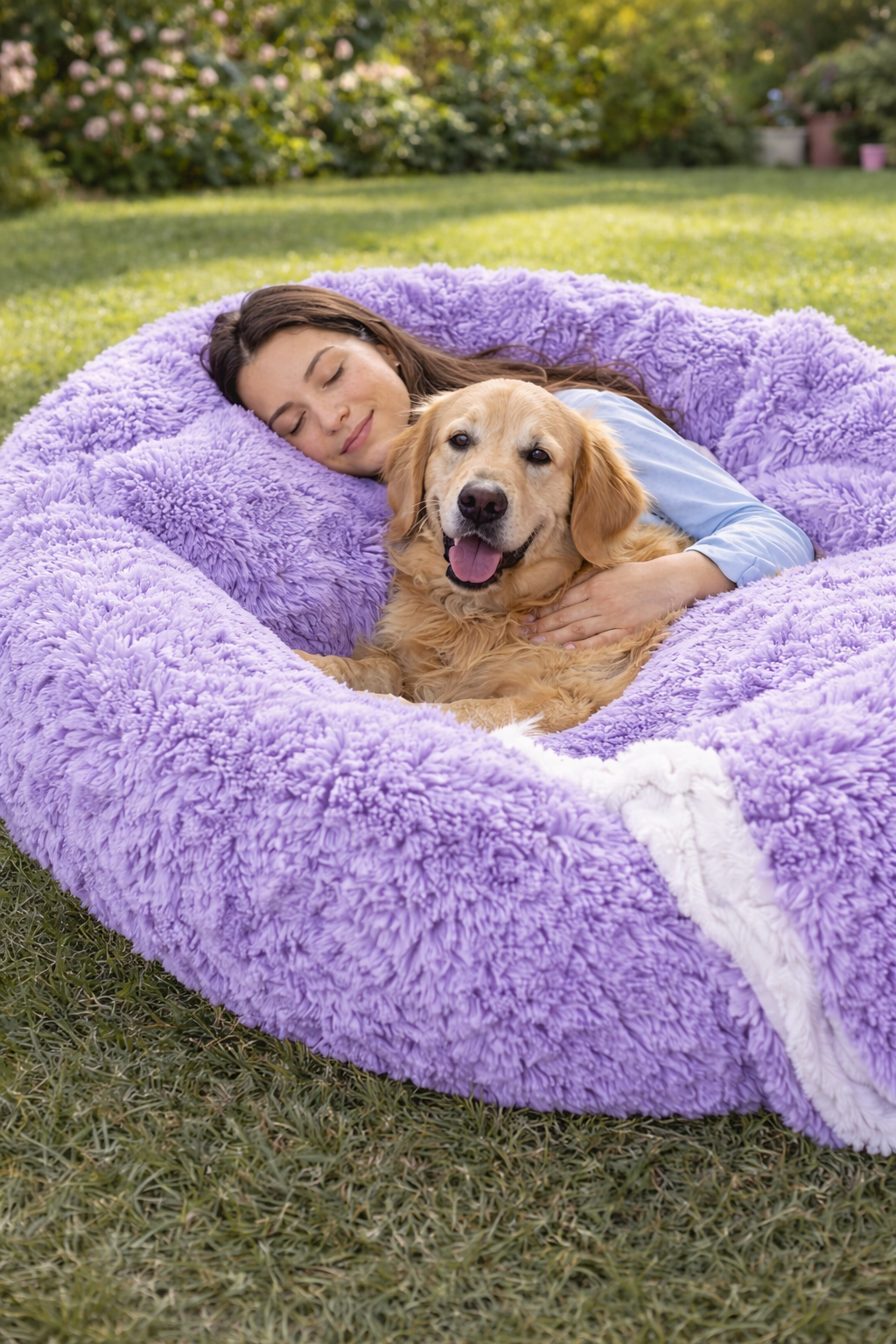 The Viral Human Dog Bed for You & Your Dog