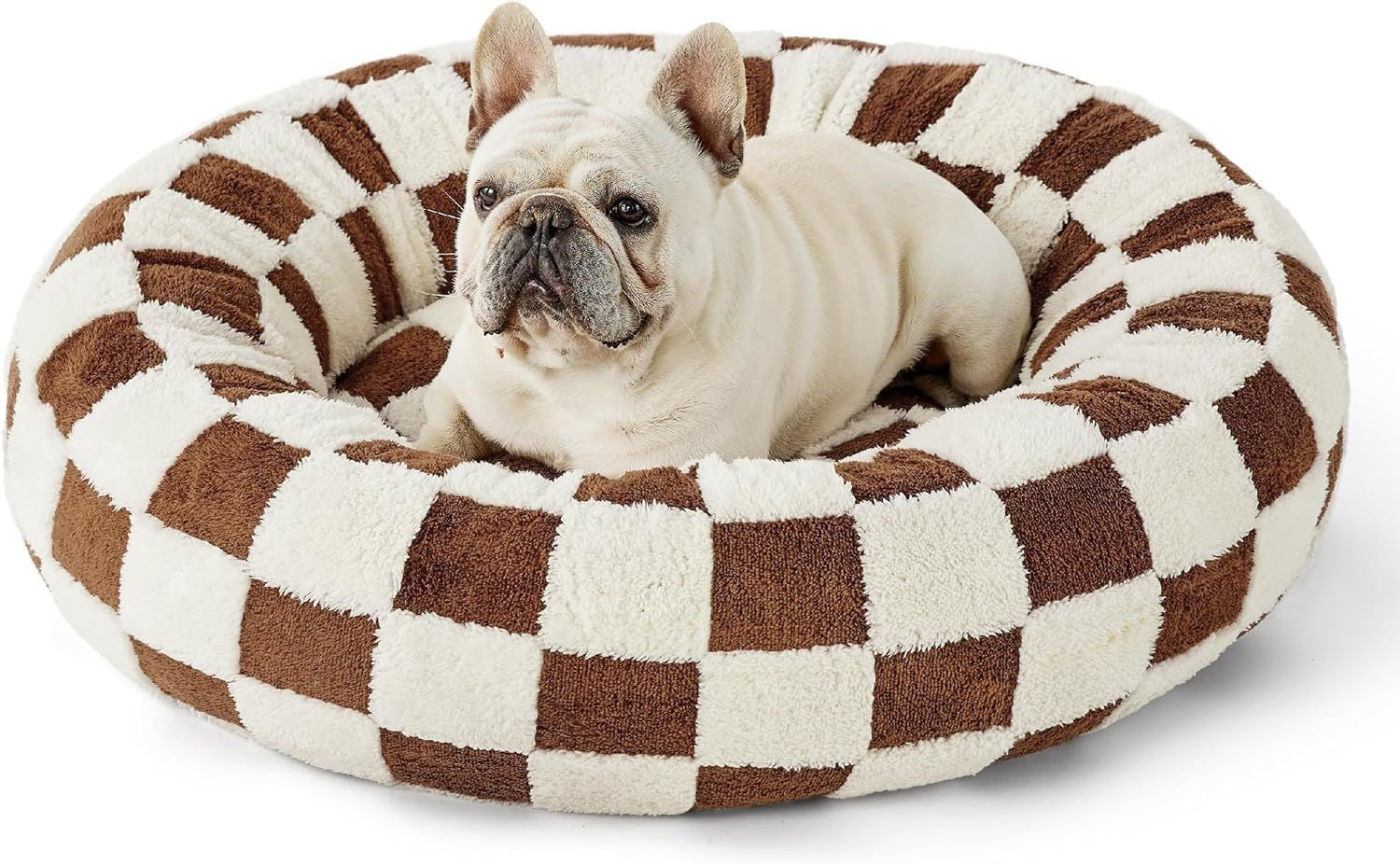 Luxury Calming Donut Dog Bed | Plush Anti-Anxiety Pet Bed for Dogs & Cats