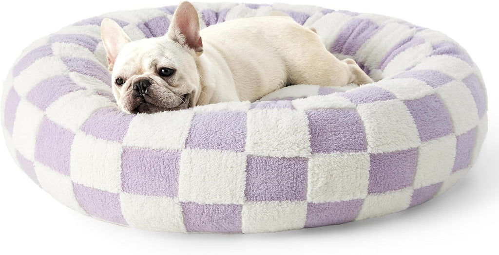 Luxury Calming Donut Dog Bed | Plush Anti-Anxiety Pet Bed for Dogs & Cats