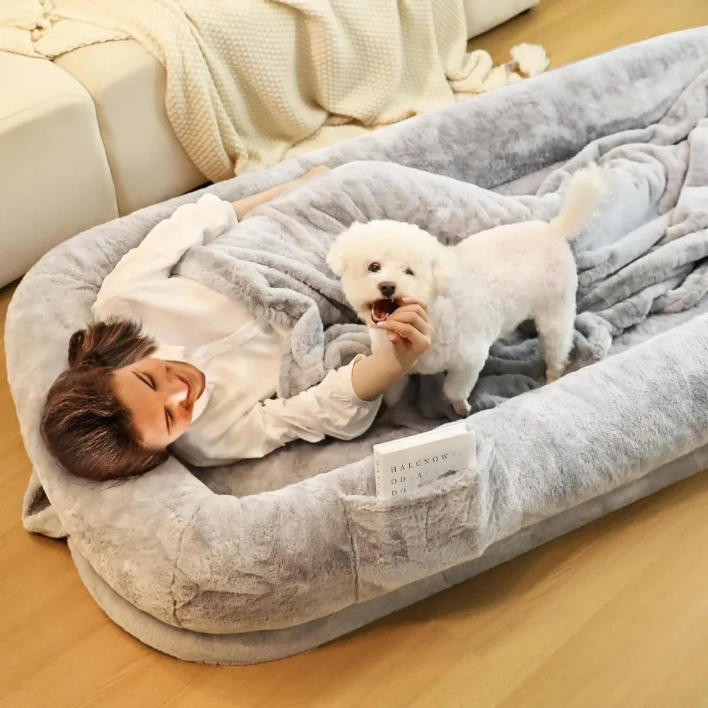 The Viral Human Dog Bed for You & Your Dog
