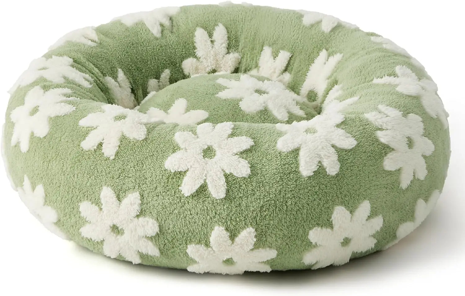 Luxury Calming Donut Dog Bed | Plush Anti-Anxiety Pet Bed for Dogs & Cats