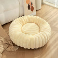 Warm Round Donut Bed for Dogs and Cats- Washable and Cozy