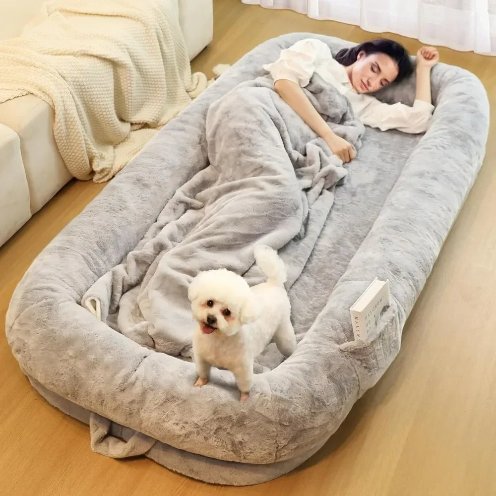 The Viral Human Dog Bed for You & Your Dog