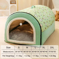 Warm Winter Dog House with Washable Mat Cozy Dog Cave Bed for Small, Medium & Large Dogs, Soft Indoor Pet House Shelter