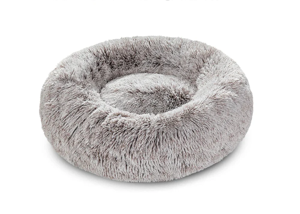 Luxurious Donut Shaped Pet Bed - Warm, Fluffy, Calming & Anxiety-Relief for Dogs and Cats